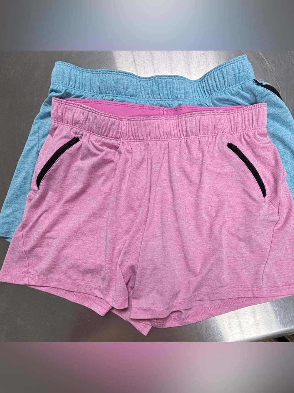 Liberty Pro Women's Heathered Athletic Shorts Bundle - Size large (Set of 2)